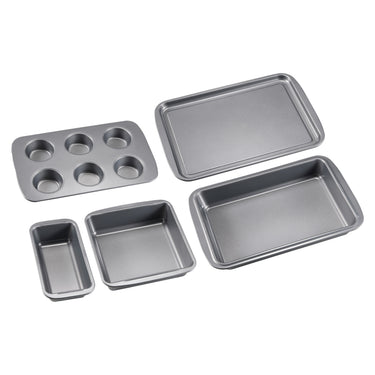 Bakset 5 delar brödform muffinsform rosterpan kakform