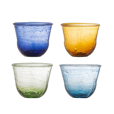 Karu Dricksglas 4-pack – Färgat Återvunnet Glas Ø9,5 x H7,5 cm