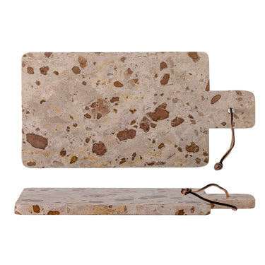 Nukaka Skärbräda i Brun Marmor med Handtag L40xB20 cm – Bloomingville