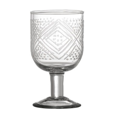 Kiyomi Vinglas – Graverat Återvunnet Glas Ø7,5 x H13 cm