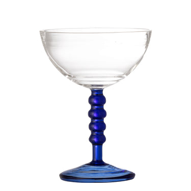 Noemi Cocktailglas – Djupt Blått Glas med Konstnärlig Design Ø11 x H14,5 cm